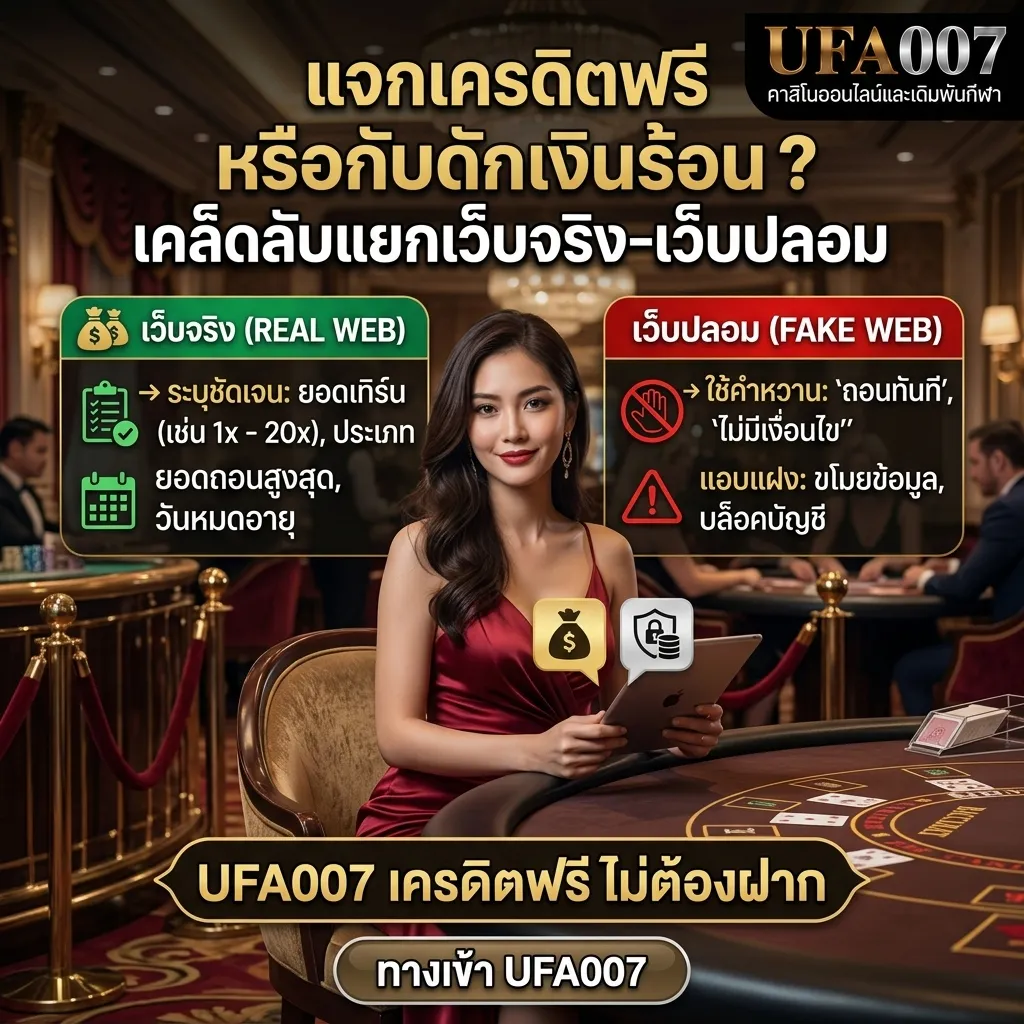 ufa007 เครดิตฟรี ไม่ต้องฝาก