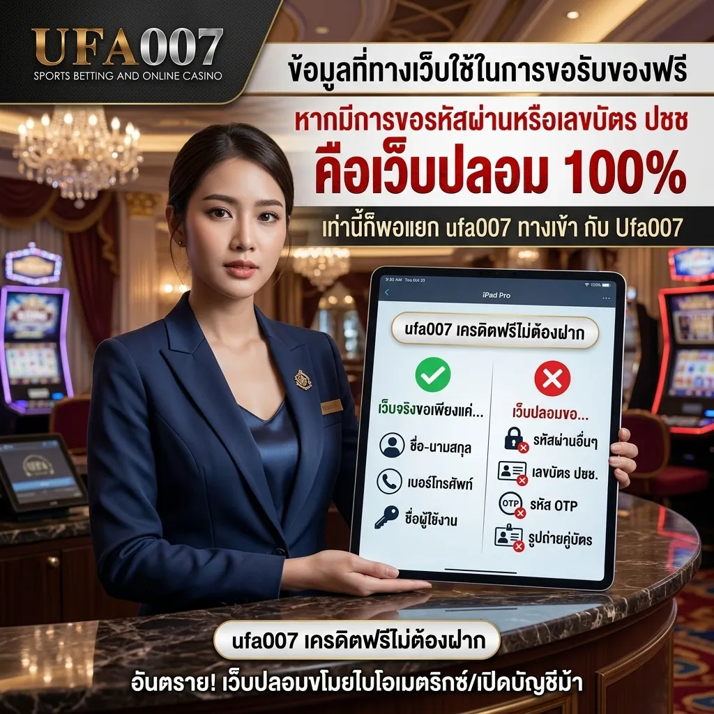 ufa007 เครดิตฟรี ไม่ต้องฝาก