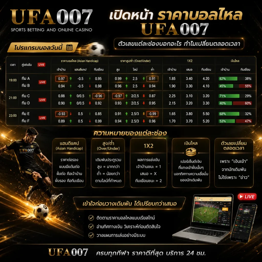 ราคาบอลไหล UFA007