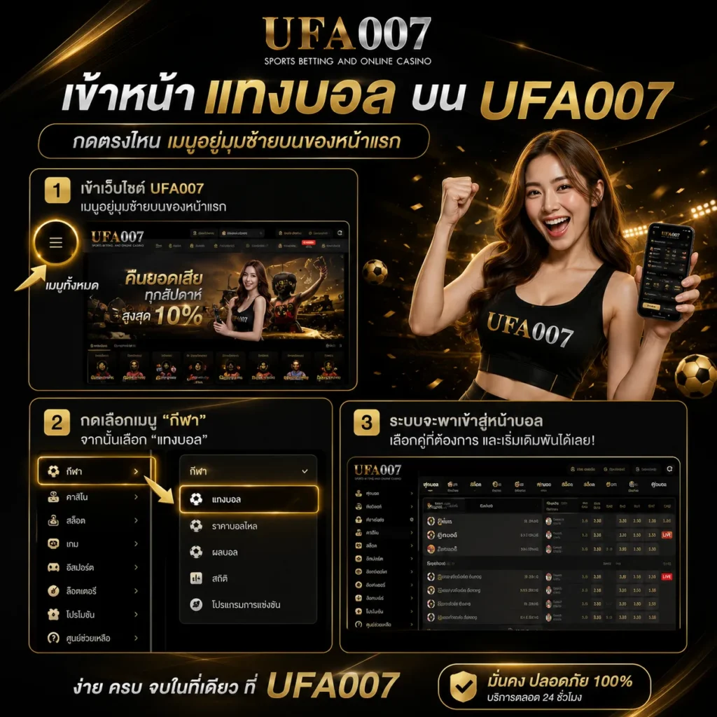 วิธีแทงบอล ufa007