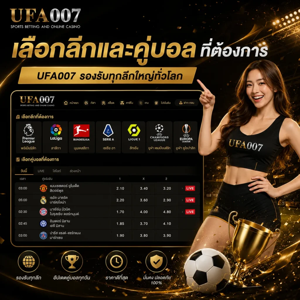 วิธีแทงบอล ufa007