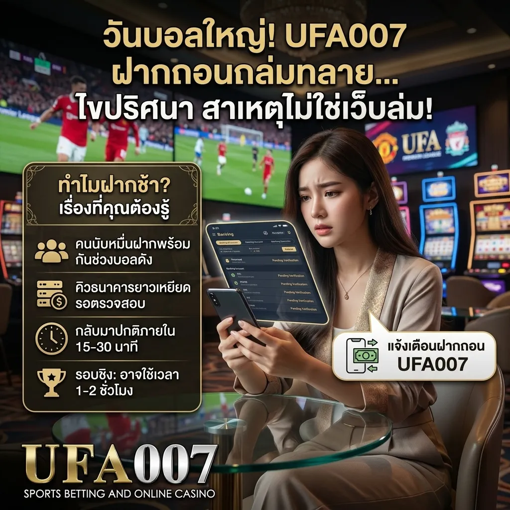 แจ้งฝากถอน ufa007
